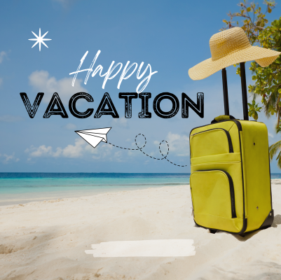 Colorful Minimalist Aesthetic Happy Holiday Happy Vacation